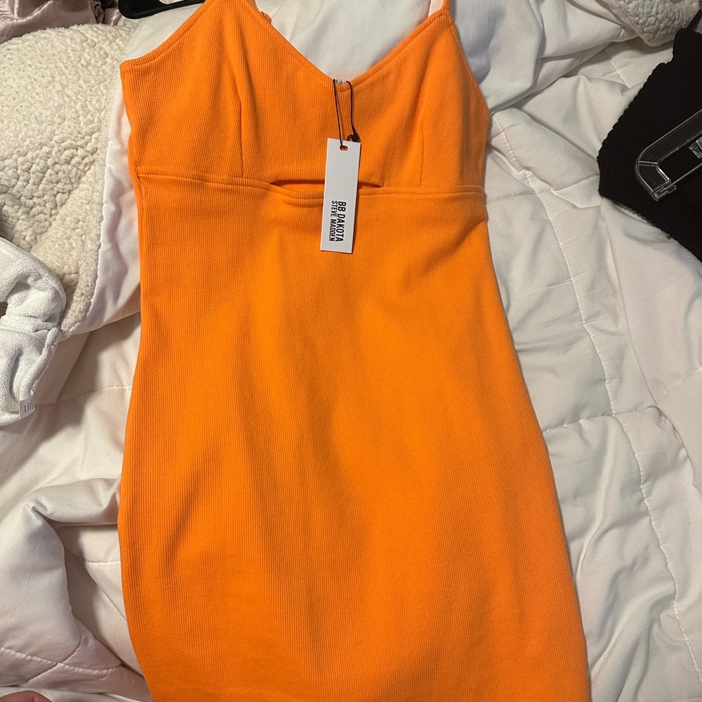Orange Mini Dress